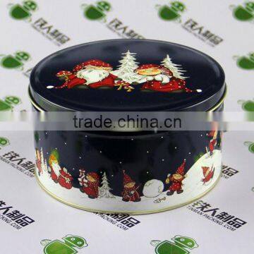 Round Chocalate tinplate box, tin case, tin can