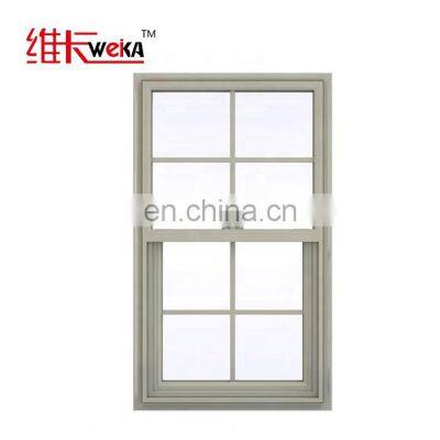 American style  single top  hung cheap windows pvc  with low price