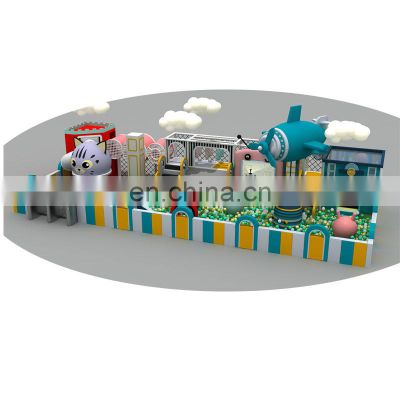 New Amusement Park Children Commercial Kids Small Indoor Playground Equipment designer slides playground soft play area