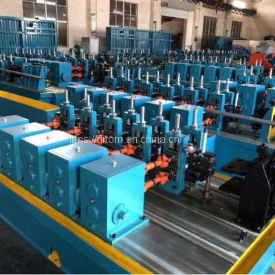 High Frequency Straight Seam Carbon Steel EMT Tube Pipe Welding Machine Line photo-3