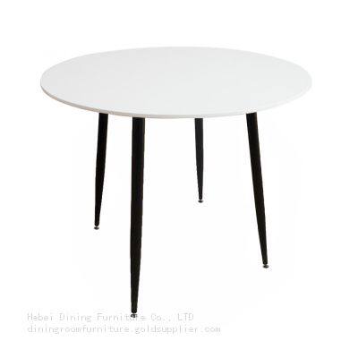 MDF Tabletop with Four Metal Leg Dining Table DT-M65