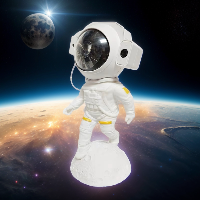 Moon Landing Astronaut Projector Starry Sky Galaxy Star Projector With BT Speaker Remote Control Led Bedside Light For Bedroom