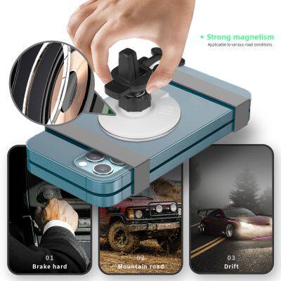Smart Sensor Automatic Clamping 15W Car Wireless Charger Phone Holder Magnetic Wireless Charger Car charger holder