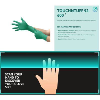 Gants jetables en nitrile résistants aux produits chimiques photo-2