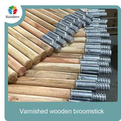 120cm 150cm Wooden Broom Stick Natura Varnished Broom Stick for Cleaning Tools photo-2
