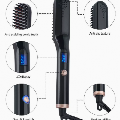 ceramic straightener with constant temperature fluffy comb（Wechat:13510231336）