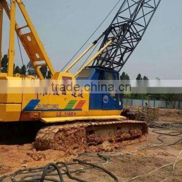Manufacturing year 1999 Sumitomo LS118-5 50T crawler crane used Sumitomo LS118-5 50T japan made Sumitomo LS118-5 50T crane