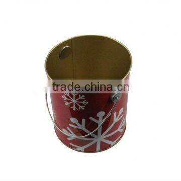 Factory directly retail decorative small tin bucket with handle