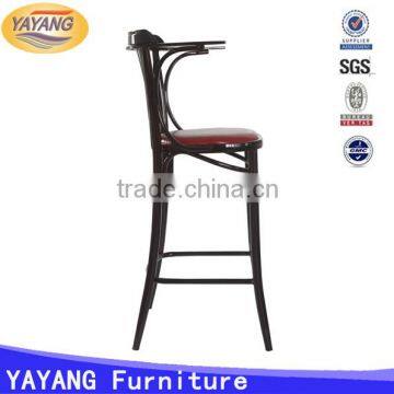 Metal Leather Cushion Chinese Restaurant Tables and Bar Stool High Chair for Dining Room photo-3