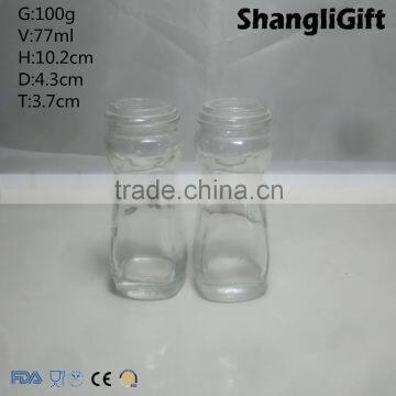 70ml Clear Cosmetic Bottles Custom Glass Lotion Bottles