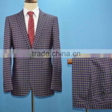 Formal man Wear garments latest design business mens suits plaid suits