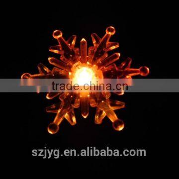 Christmas Transparent Snowflake Led Light Decoration Christmas Street Light With Sucker Base