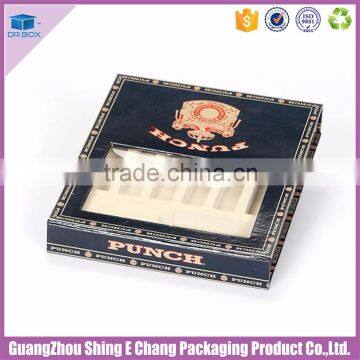 Wholesales gold stamping paper hanging watch cigar box