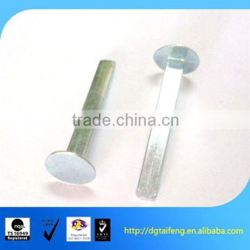 Flat round head galvanized snap pin