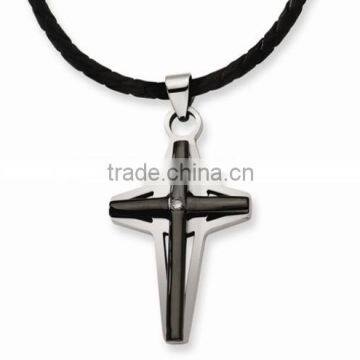 Black IPG Plating Cross pendant Jewelry