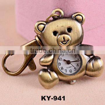 2014 New design alloy vintage animal keychain watch for men and women bulk wholesale!!