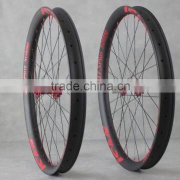 MTB carbon 27.5er 50mm width clincher wheels 650B bicycle carbon bike rim snow fat bike 3.0'' tyre