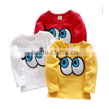 2016 hot long sleeve tops kids/adults,custom raglan baseball t-shirt,child garments, promotional tops and tees