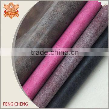 Full pu Brush pu Artificial Leather