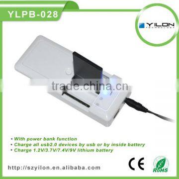 Multi-function portable usb manual for power bank battery charger