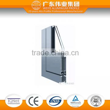 China manufacture aluminum heat insulation casement door opening inwards