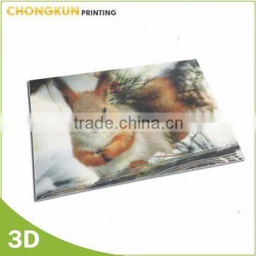 lenticular 3d animation animal wall picture for gift