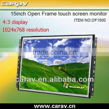 15"inch open frame touch screen monitor used computer