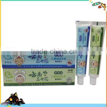 anti-cavity and strengthen teeth kids toothpaste