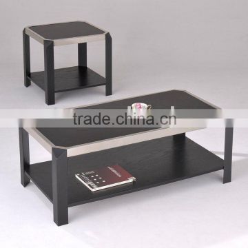 Brown wooden coffee table, end table