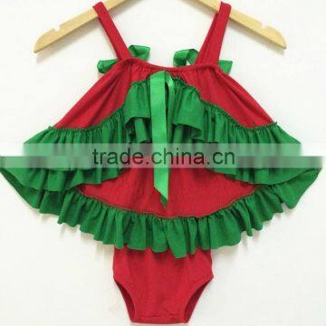 2015 New Toddler Ruffle Swing Top Christmas Design Baby Christmas Swing Set Children Toddler Clothing photo-2