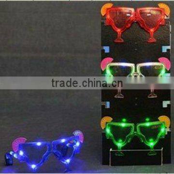 Led plastic wine cup glasses