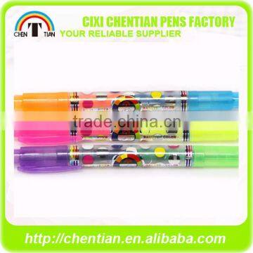 China Manufacturer Plastic Highlighter Pen With Logo