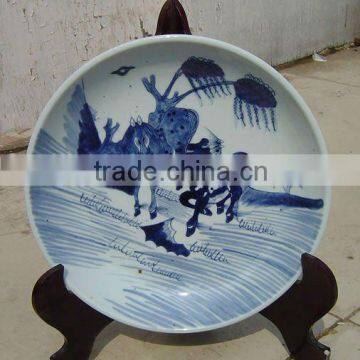 Chinese antique Blue and White Porcelain Plate