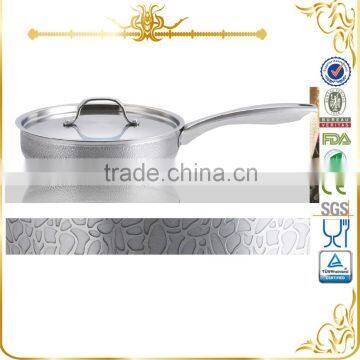 Newest electro corrosion finish frypan with ss lid & hanlde MSF-3635