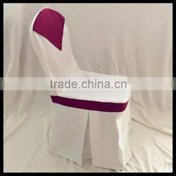 wedding decorative 100% polyester jacquard chair cover at factory price