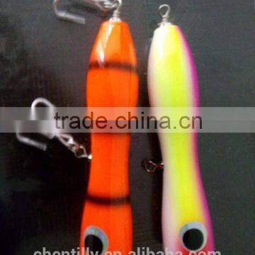 2016 new wooden popper bait in different colors and sizes 180 mm,110g