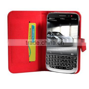 PU Wallet Case for Blackberry Q20 With Credit Card Slot photo-4