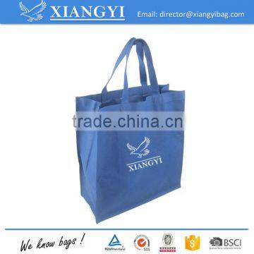 Wholesale cheap customize printed 840D polyester shoulder tote bag shopping bag