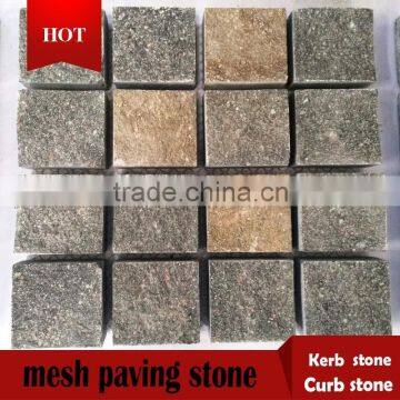 natural mesh stone tile paver on mesh