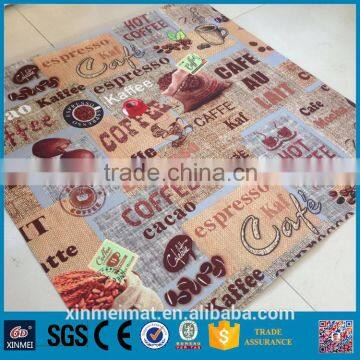 6D xinmei Customized coffee cup PVC outside door mat