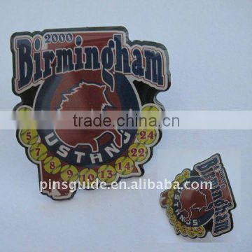 baseball metal pin