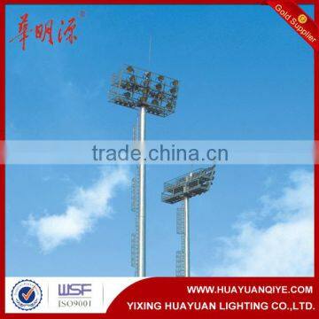 Stadium application steel high mast flood pole