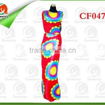 CF047 polyester soft new arrival pattern silky chiffon fabric