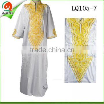 white mens robe nigerian kaftan for men LQ105-7