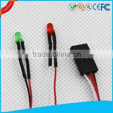 Custom Dupont 2.54mm to 2 LED Wire Harness Cable Assembly