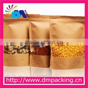 self seal kraft paper bag nut fruit packaging bag