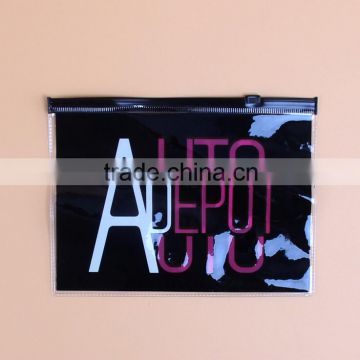 black clear PVC bag,zipper style shopping bag ,gift bag ,Cosmetic bag bag