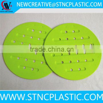 multi color 2pcs TPE recycled rubber cup coasters