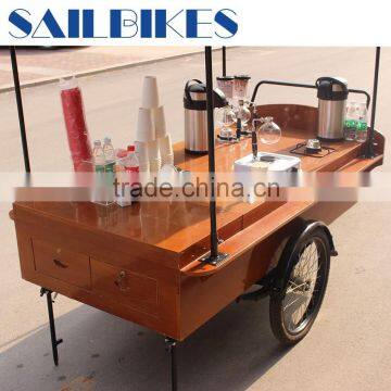 High Quality Fast Food Cart Mobile Cafe on Trikes for Sale photo-5