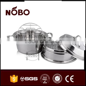 NOBO large capacity thermos pot with steamer